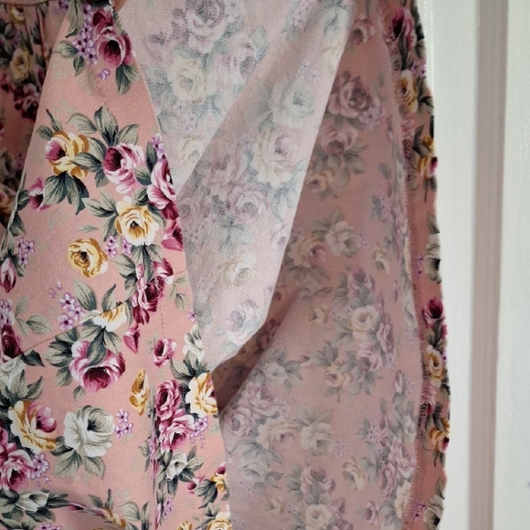 LINDY BOP Tea Party Pink Floral Dress Ditsy Rose Swing Vintage Retro - Picture 5 of 11